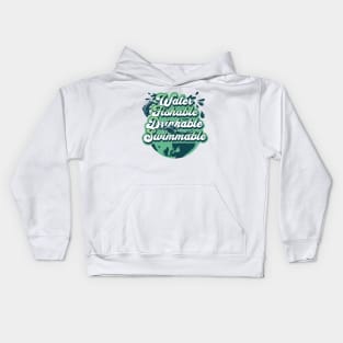 Earth Day - Respect Mother Earth - Environmental Awareness Kids Hoodie